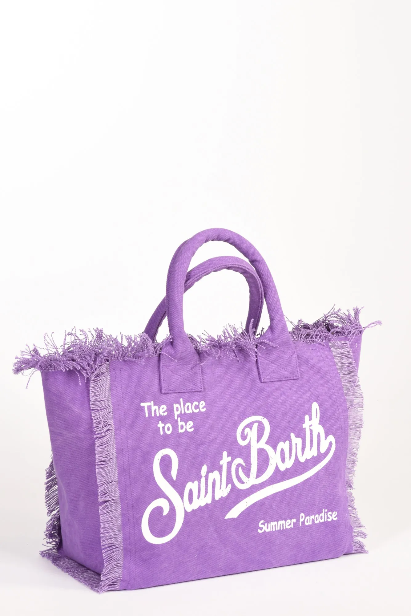 (Mc2 Saint Barth Purple Canvas Bag for Women)