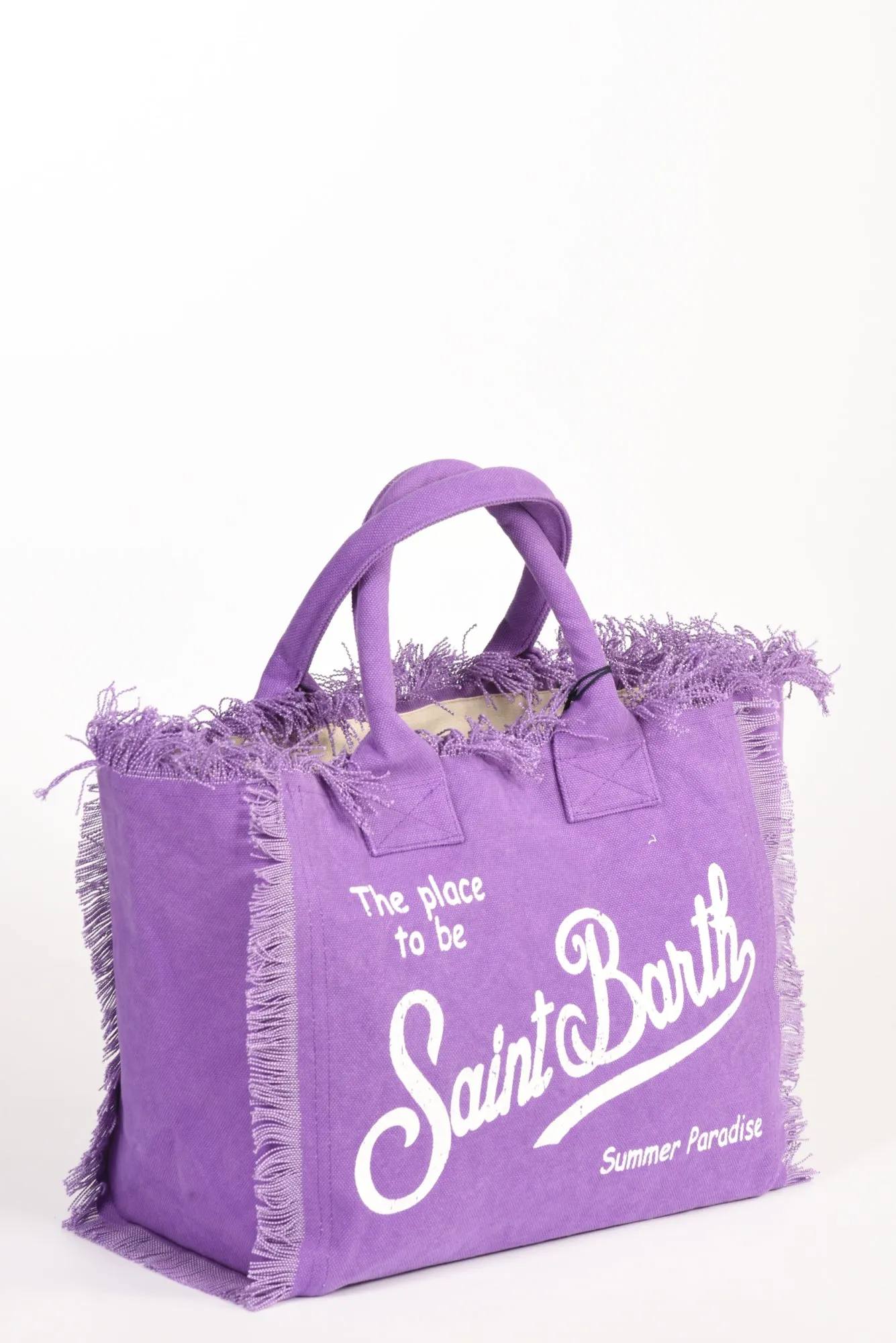 (Mc2 Saint Barth Purple Canvas Bag for Women)