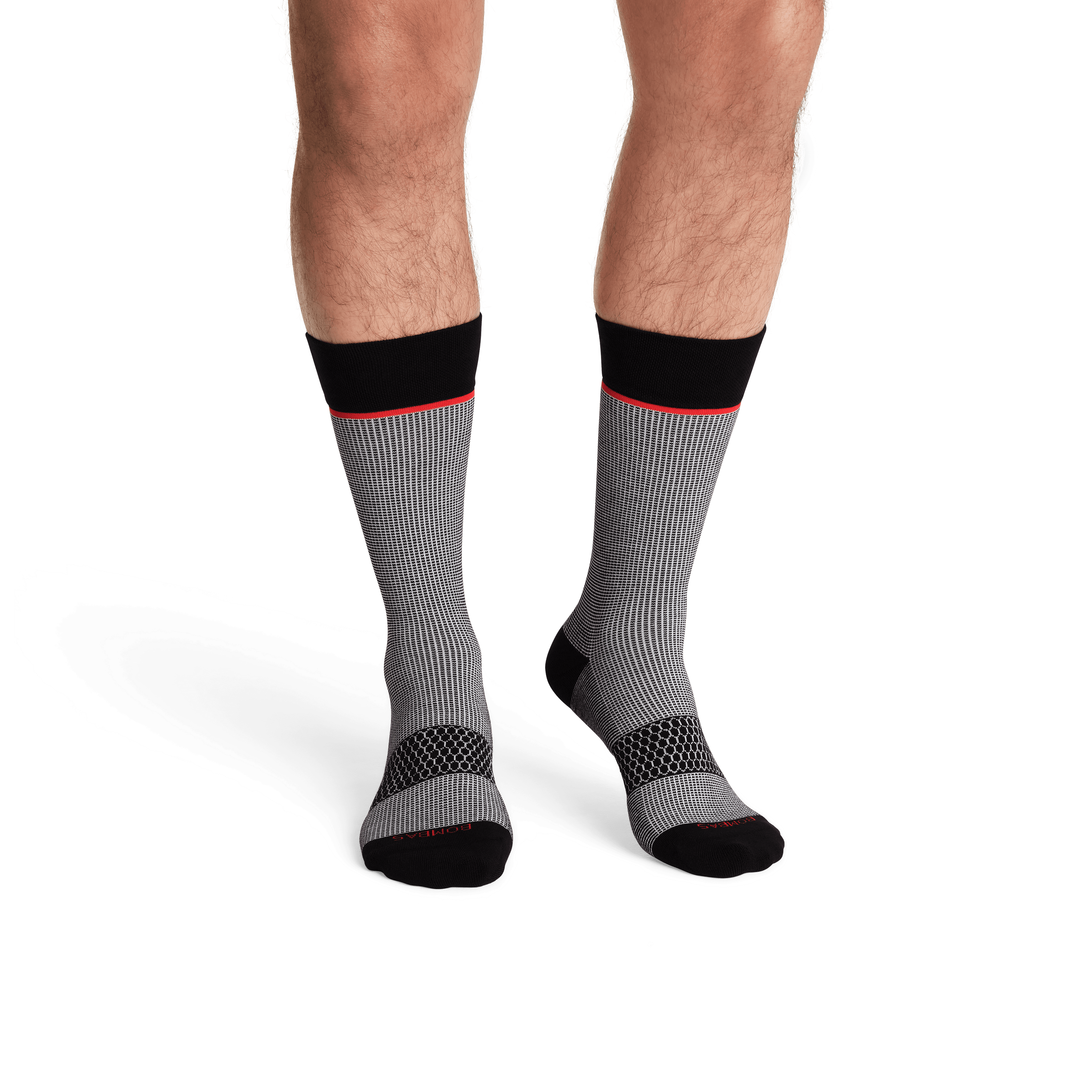 Men's Grid-Knit Dress Calf Sock 4-Pack