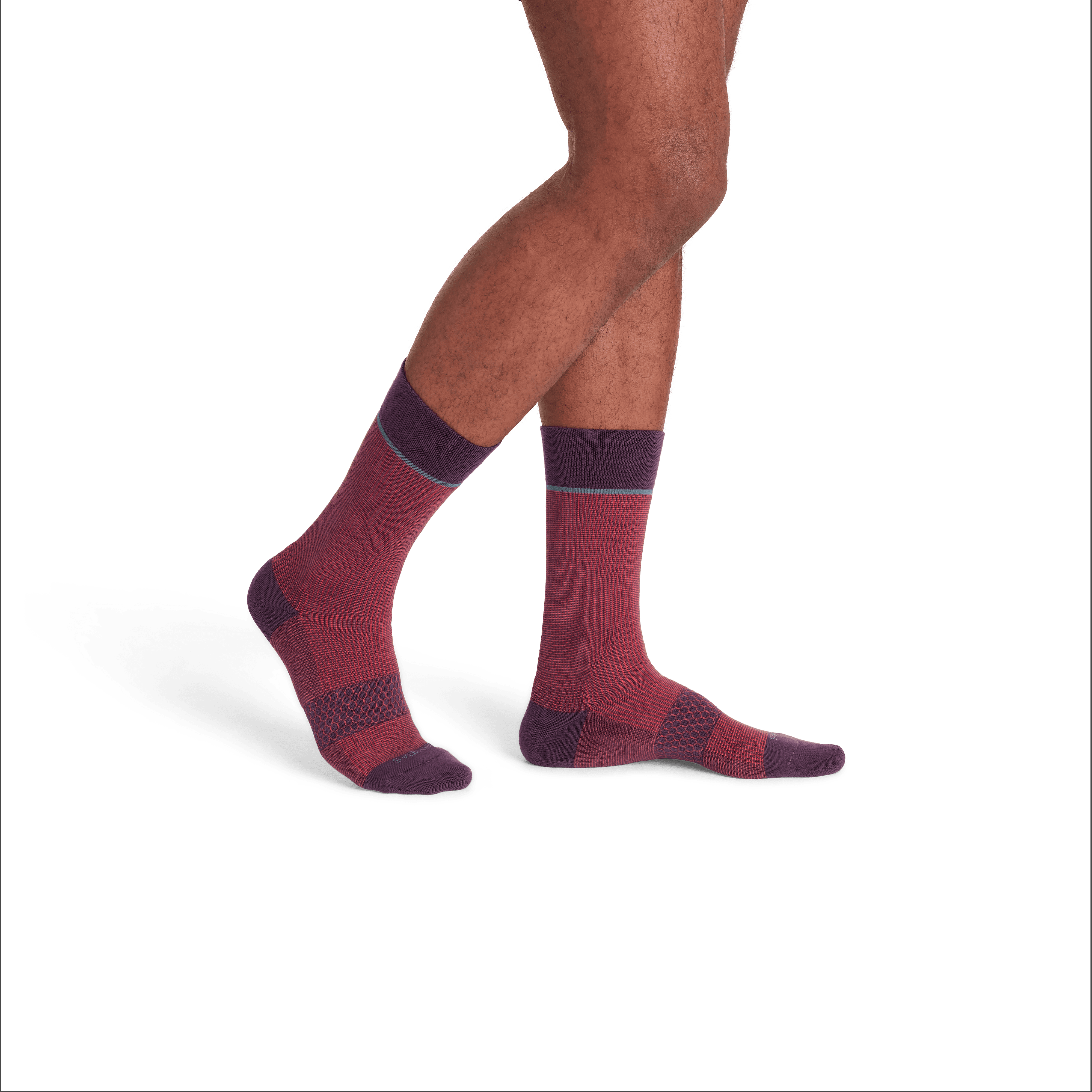 Men's Grid-Knit Dress Calf Sock 4-Pack