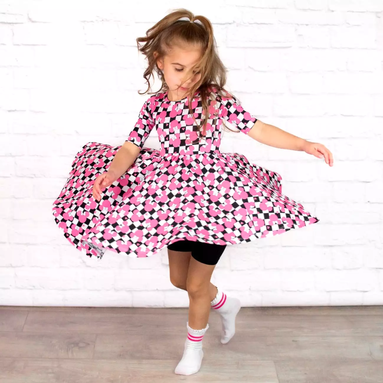 MID SLEEVE TWIRL DRESS - Millie Magic - Buy Online Now!