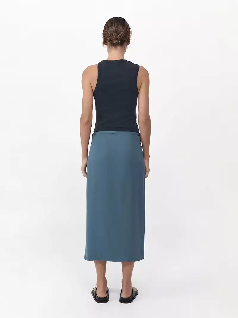 Midi Skirt in Slate