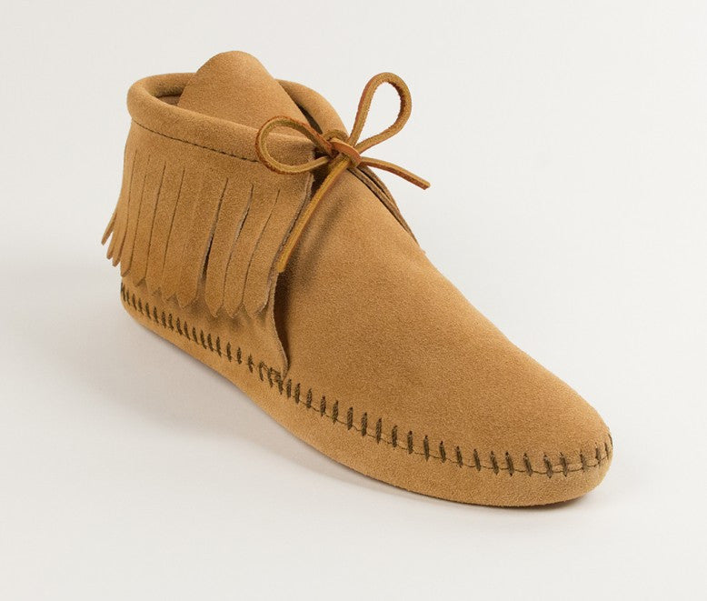 Minnetonka Softsole Boot Tan - Classic Fringe (Style# 481)