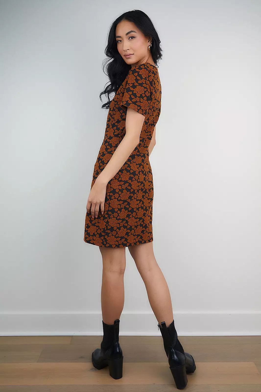 Moment Jacquard Shift Dress-ON SALE