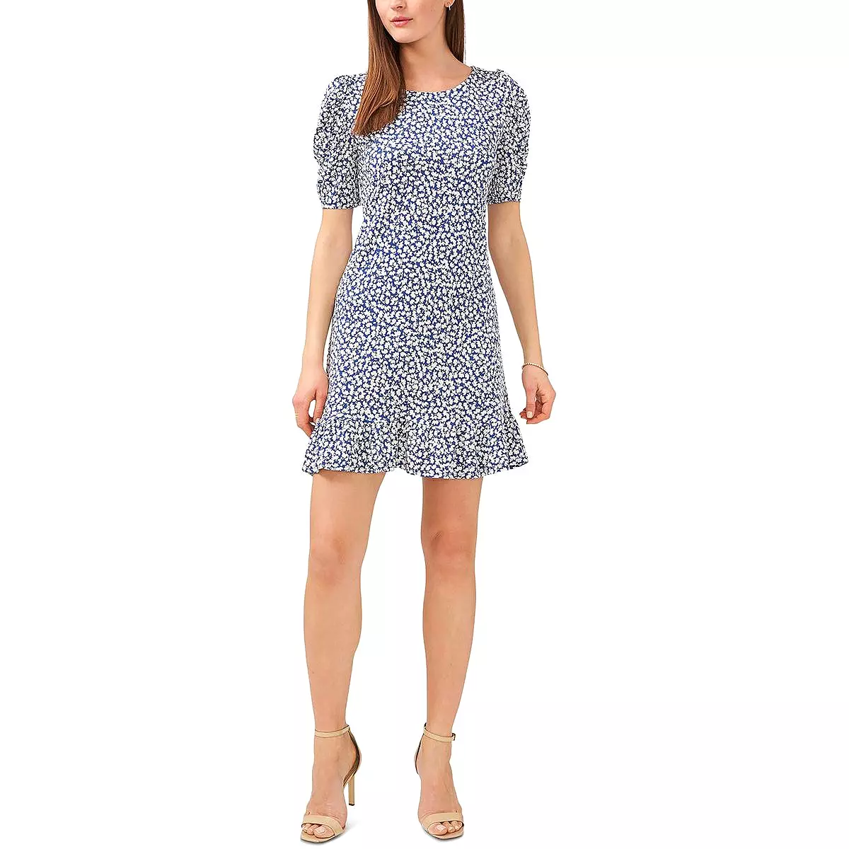 MSK Petite Ruffle Mini Shift Dress for Women