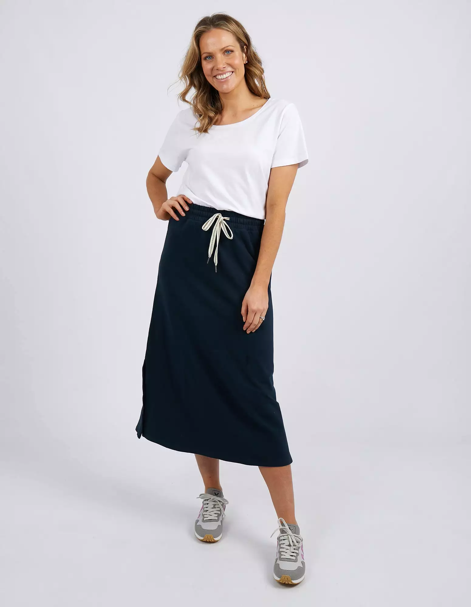 Navy Elm Travel Skirt