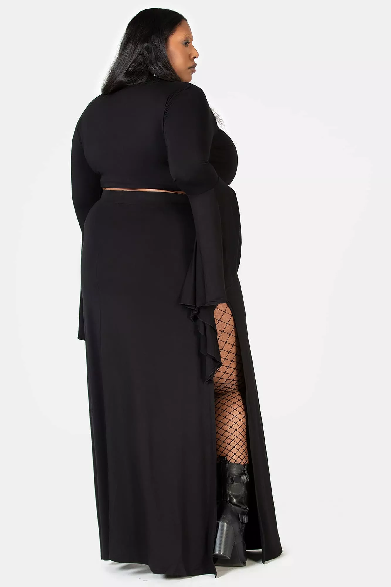 Nocturnal Shade Maxi Skirt - Plus Size