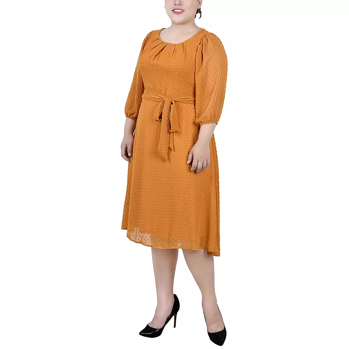 NY Collection Plus Size Knee-Length Shift Dress