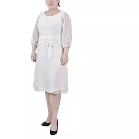 NY Collection Plus Size Knee-Length Shift Dress