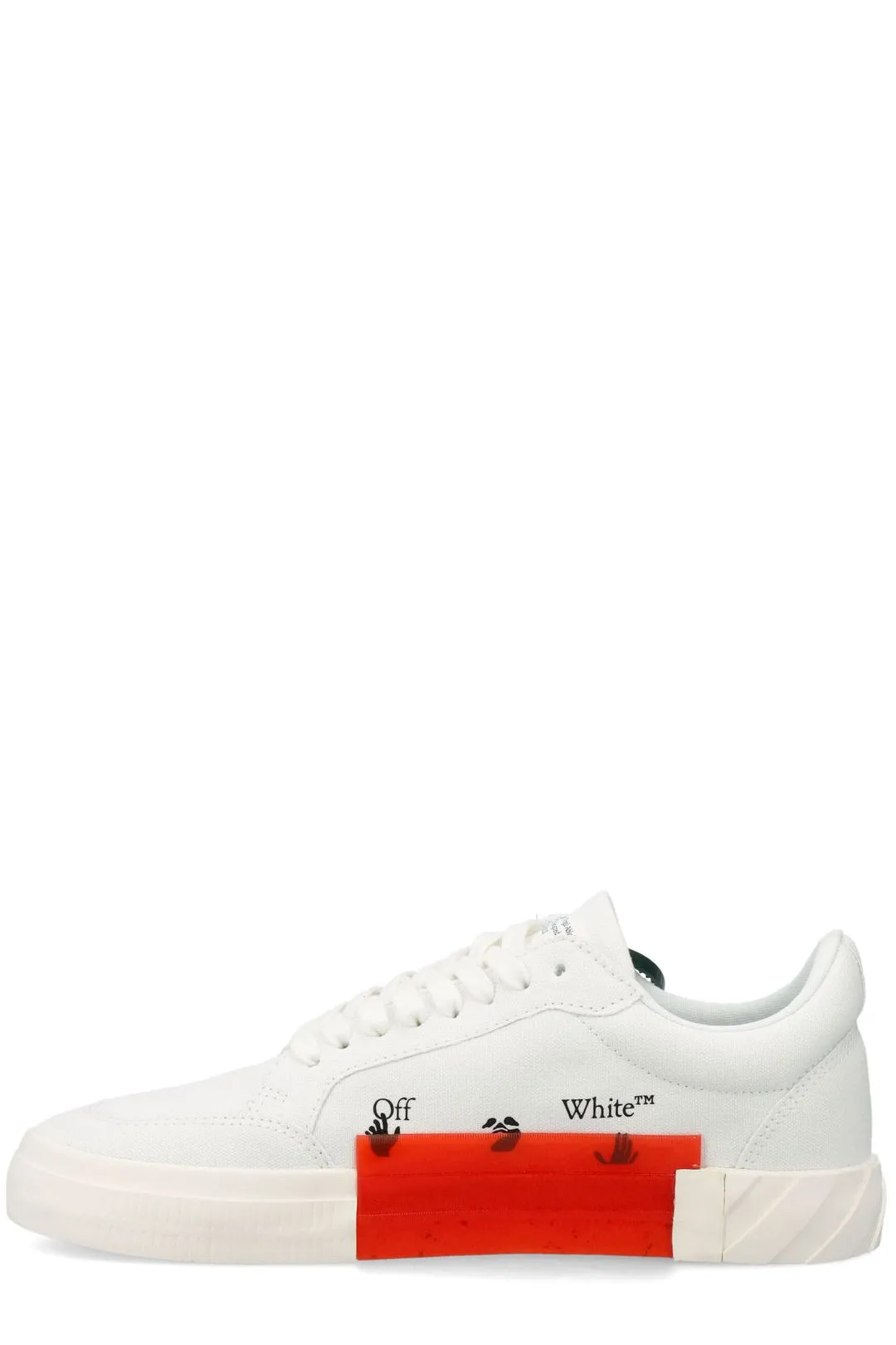 Off-White Vulcanized Lace-Up Sneakers