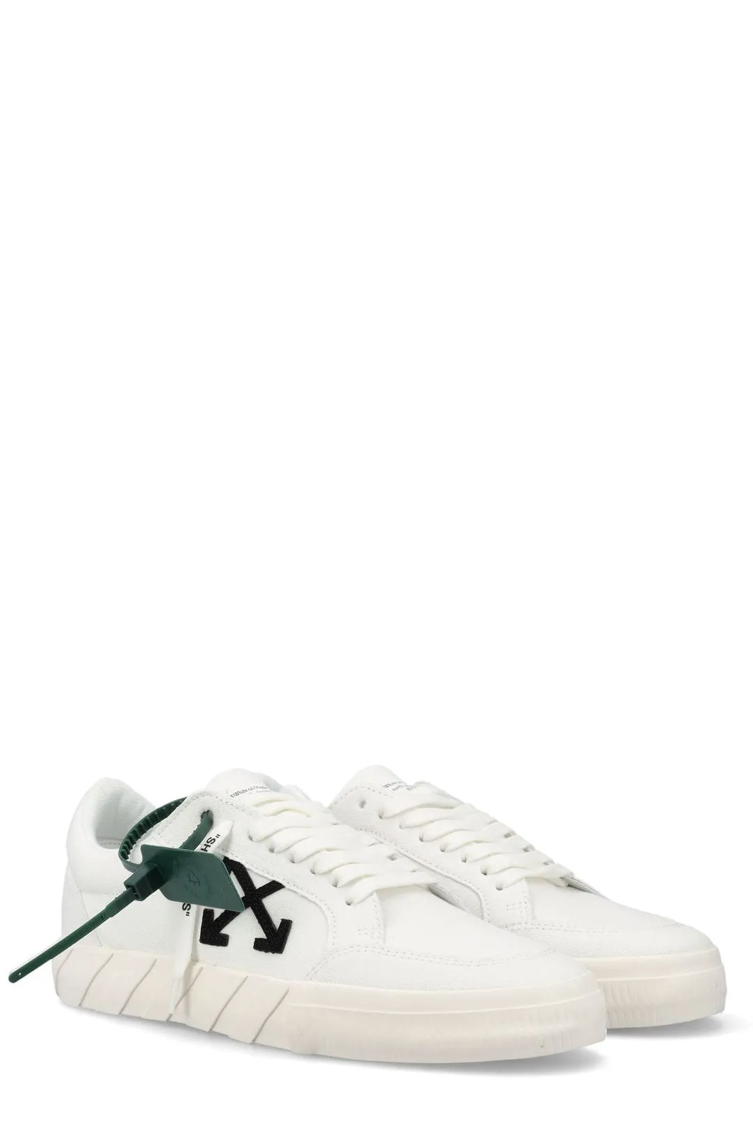 Off-White Vulcanized Lace-Up Sneakers