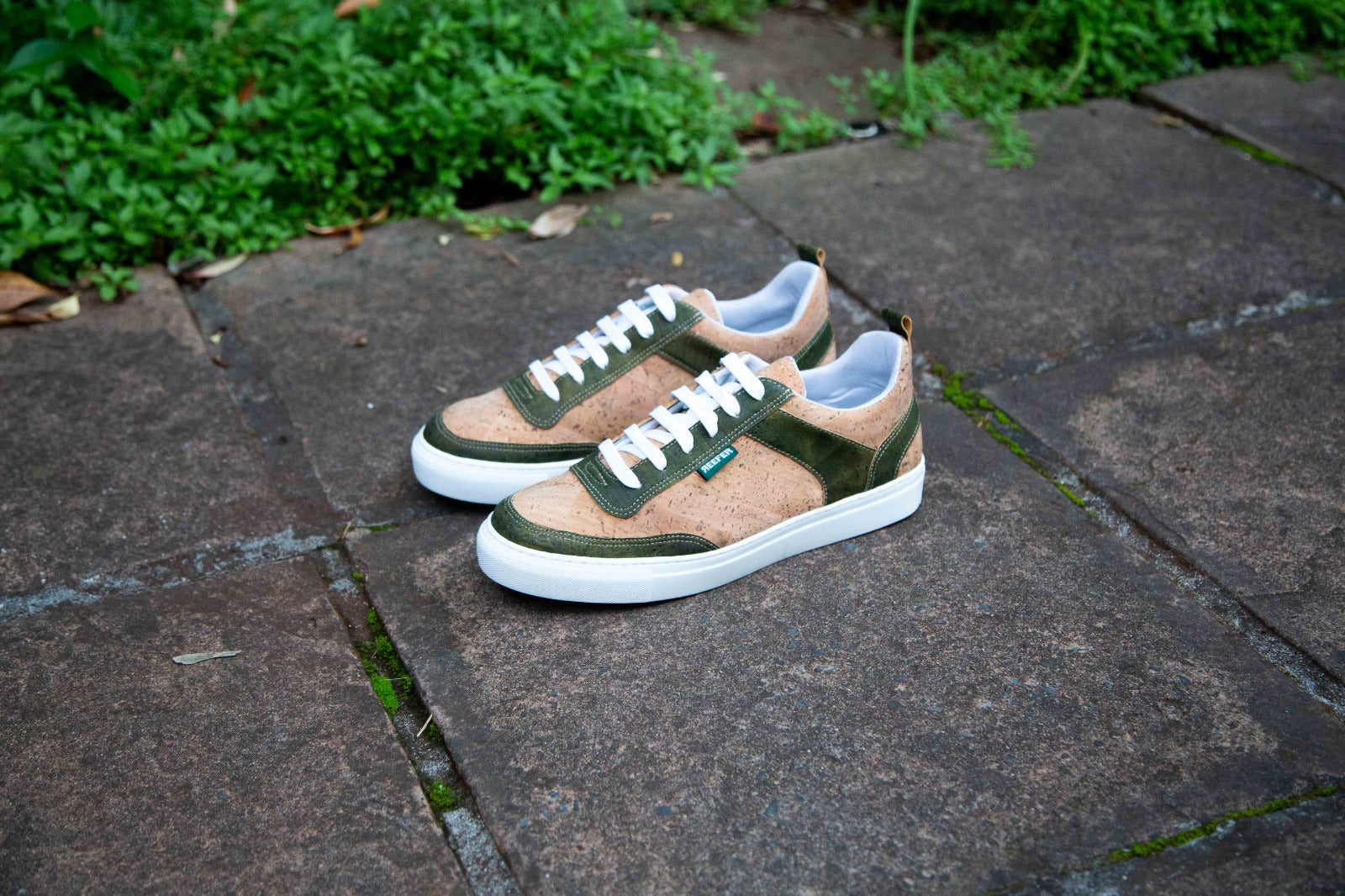 Olive Green Plimsoll Sneaker