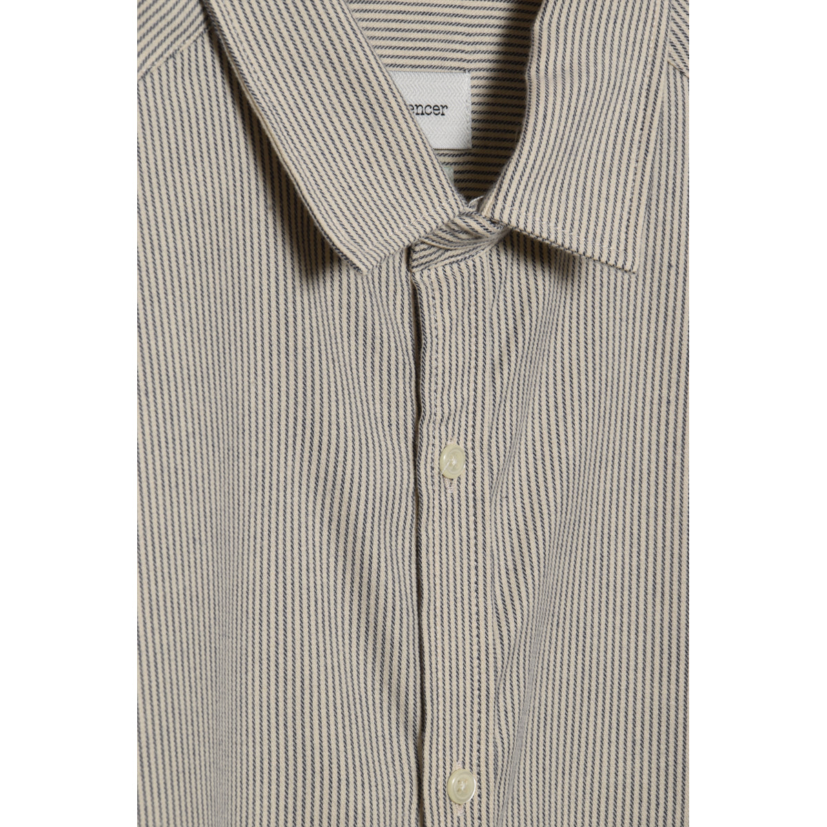 Oliver Spencer navy stripe Clerkenwell Tab Shirt - Floyd