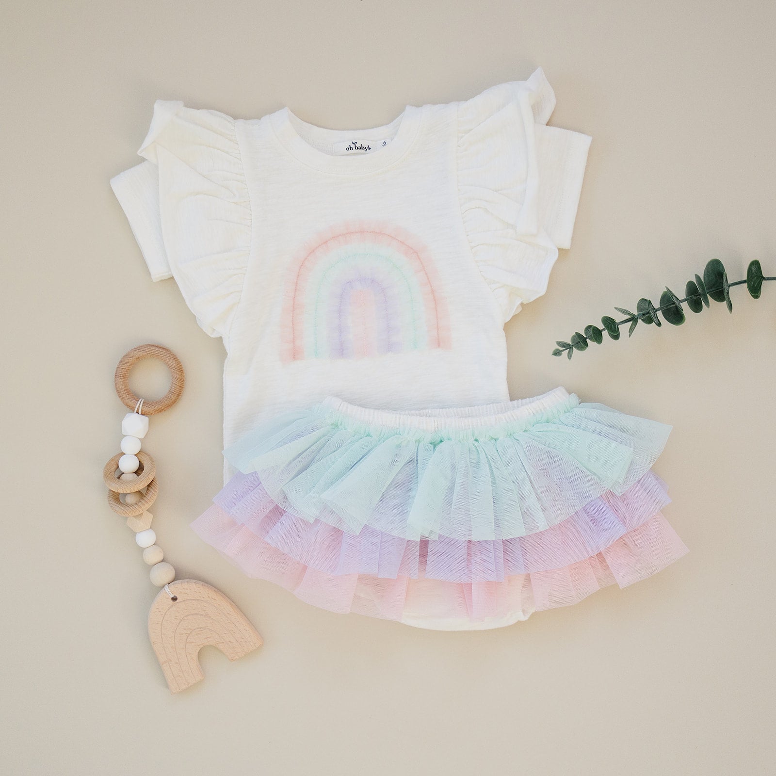 Ombre Tutu Tushie - Mint Sherbet Baby Tutu Shop