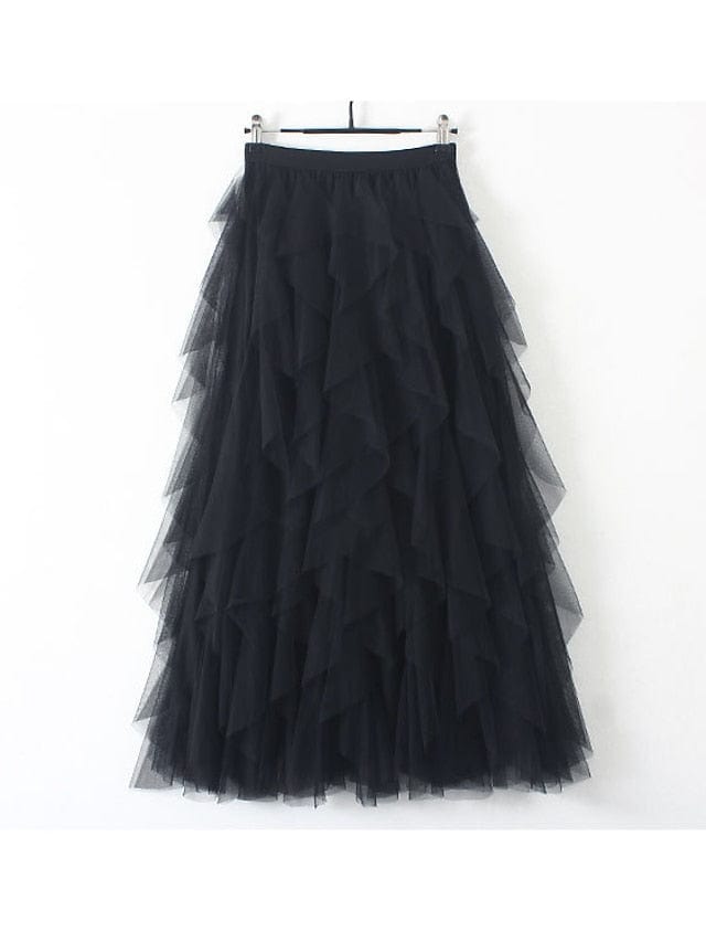 One-Size Women's Pleated Swing Skirts