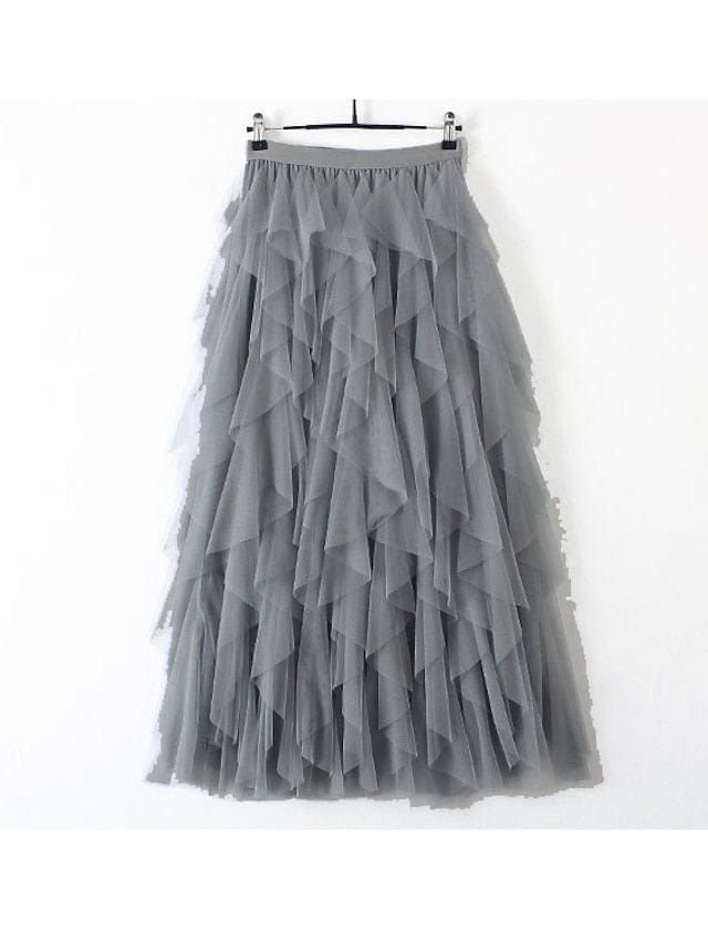 One-Size Women's Pleated Swing Skirts