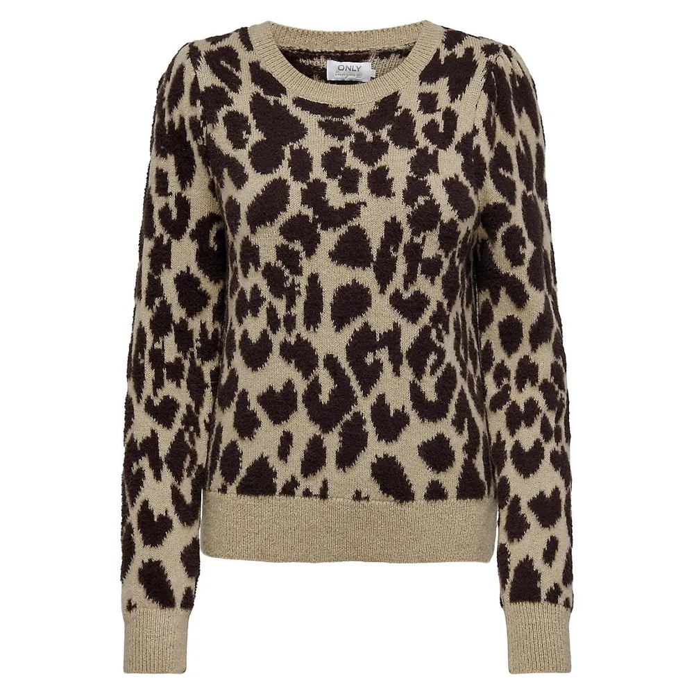 Arielle Leopard Print Sweater