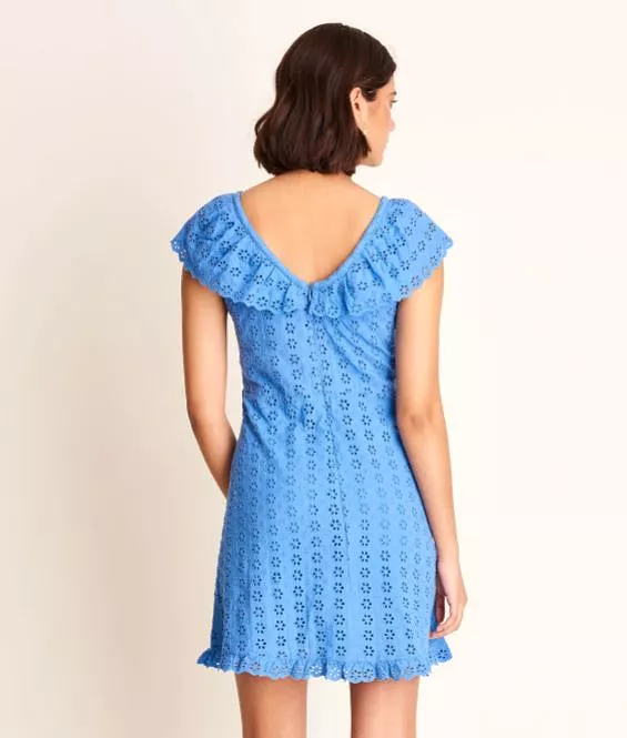 Periwinkle Eyelet Dress