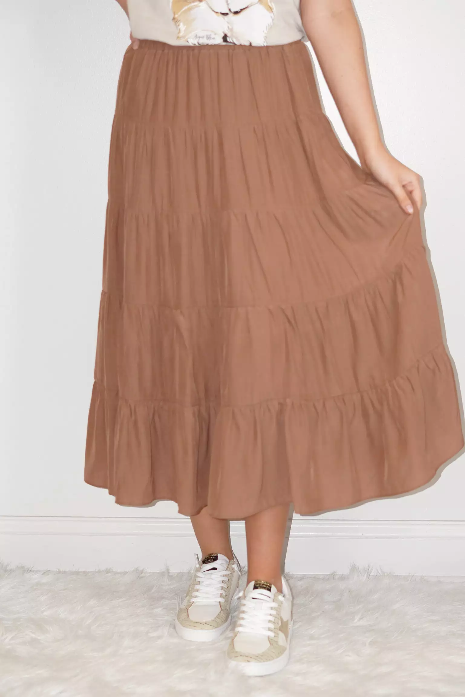 Piper Rayon Midi Skirt