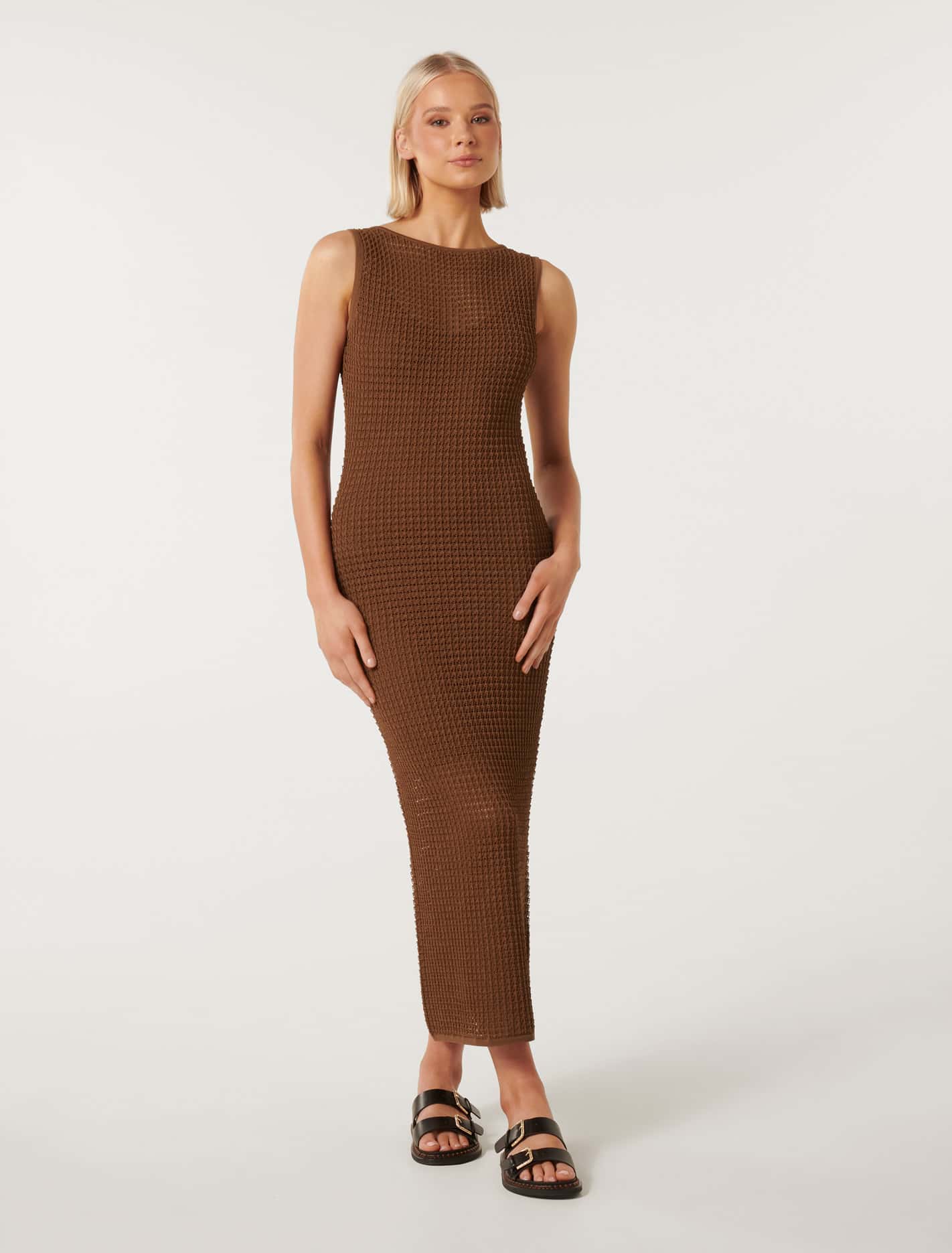 Pointelle Knit Dress