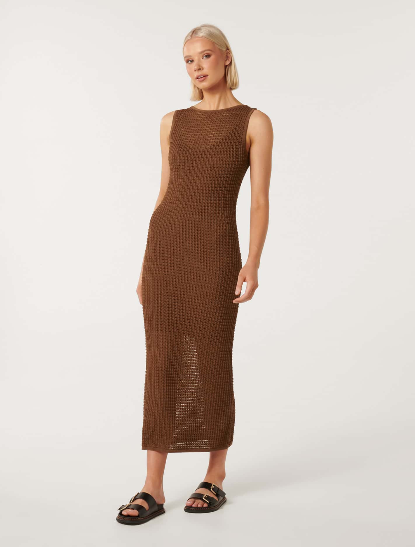 Pointelle Knit Dress