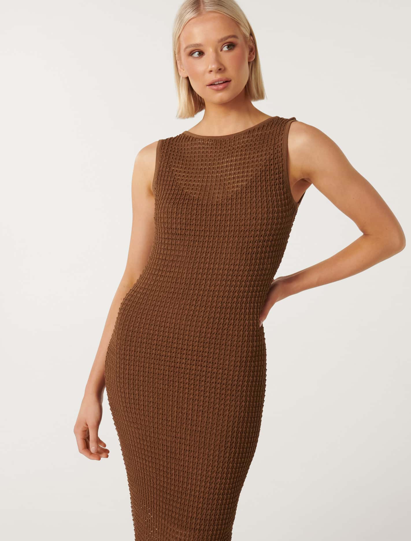 Pointelle Knit Dress