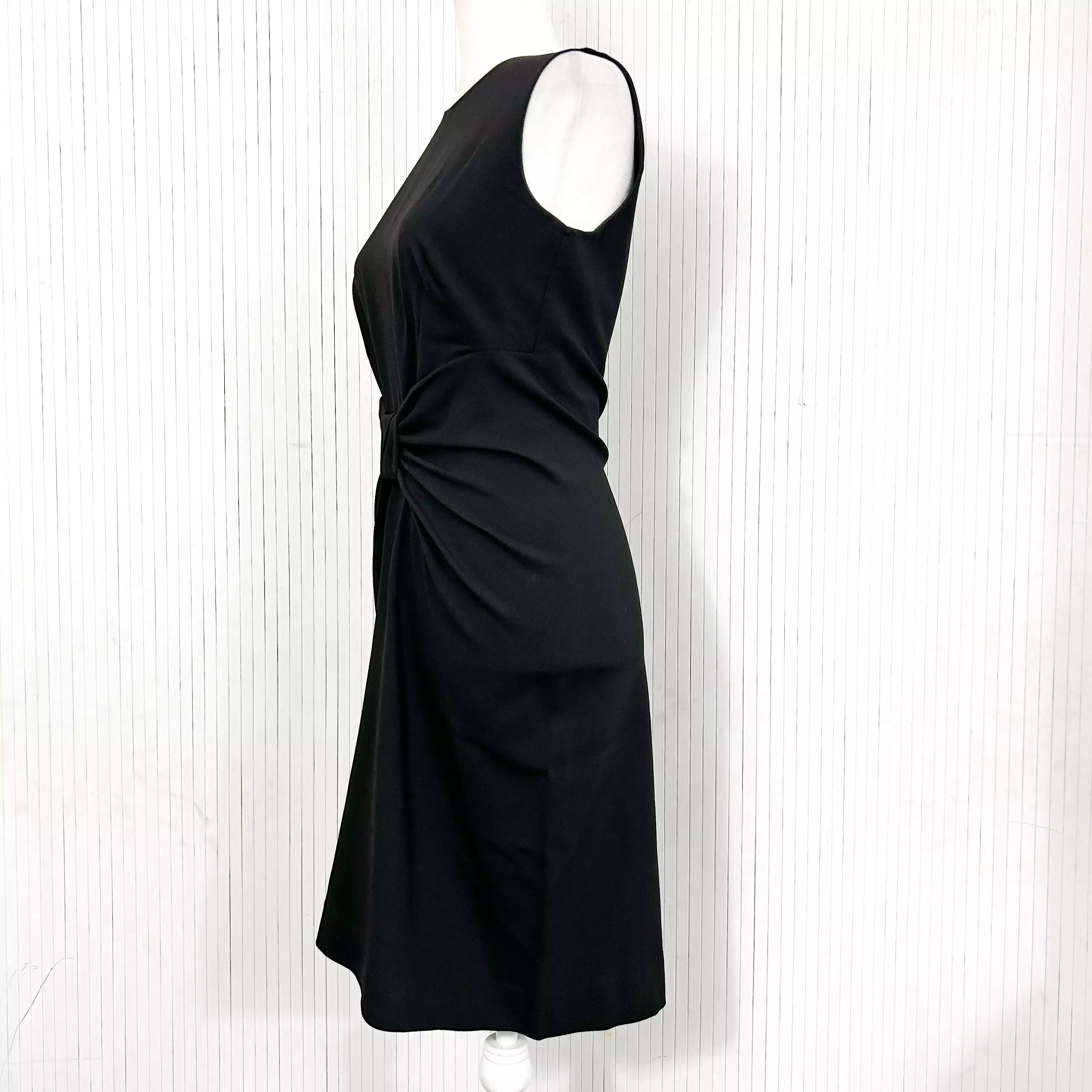 Prada Black Wool Silk Bow Dress XS/S