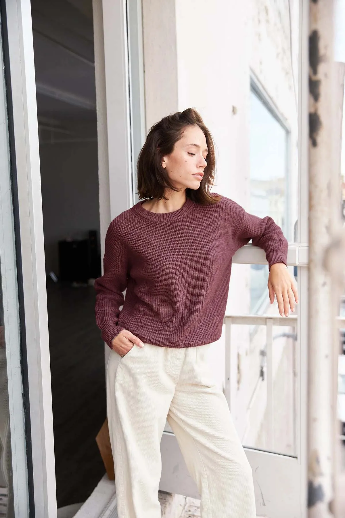 Mahogany Sweater for Easy Pull-On Styling