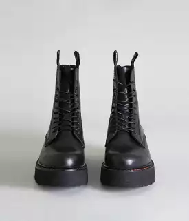 R13 Black Stack Boot