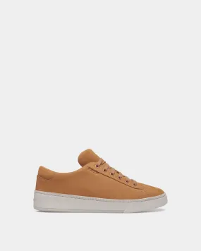 Brown Nubuck Leather Raise Sneaker - Men's Footwear