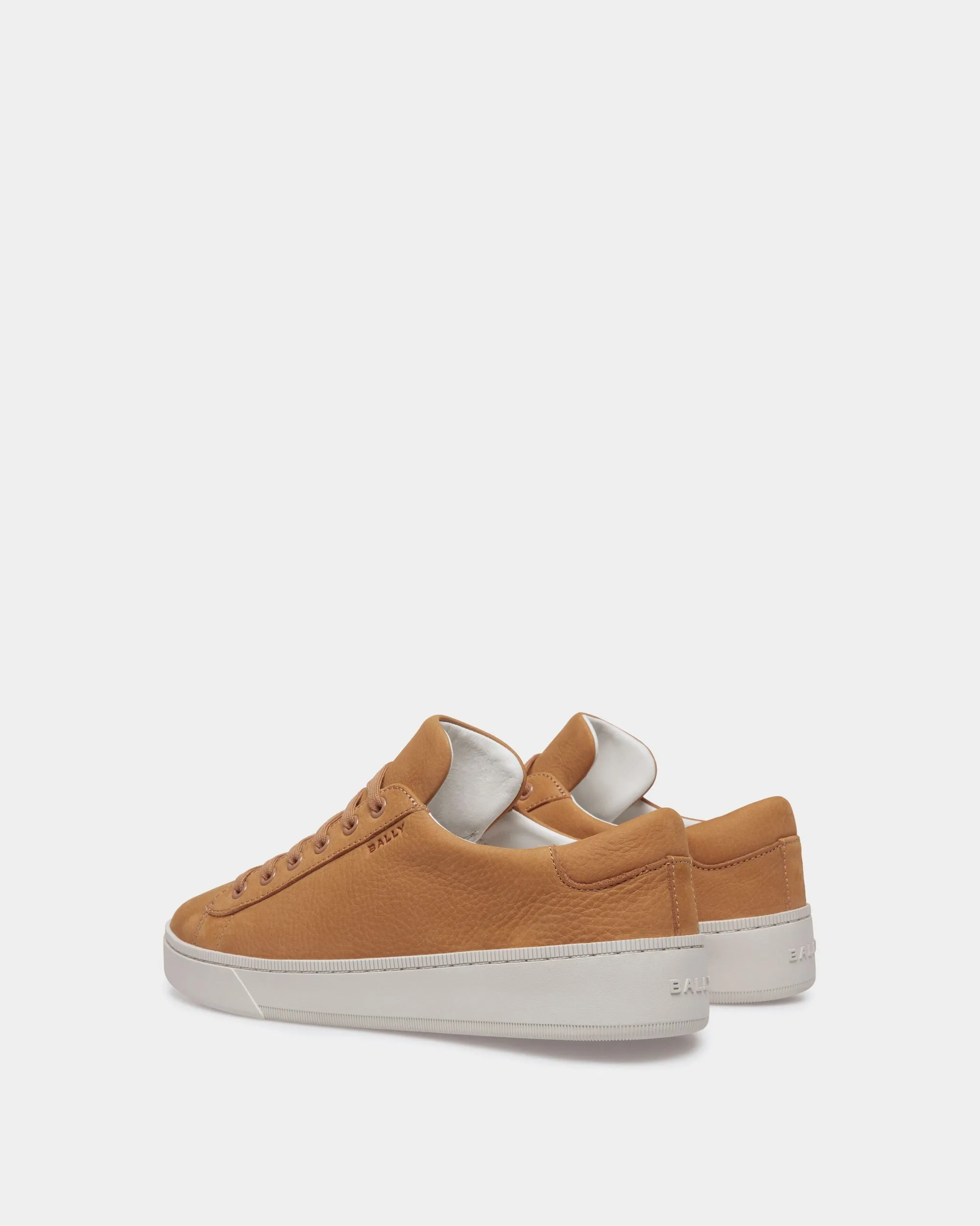 Brown Nubuck Leather Raise Sneaker - Men's Footwear