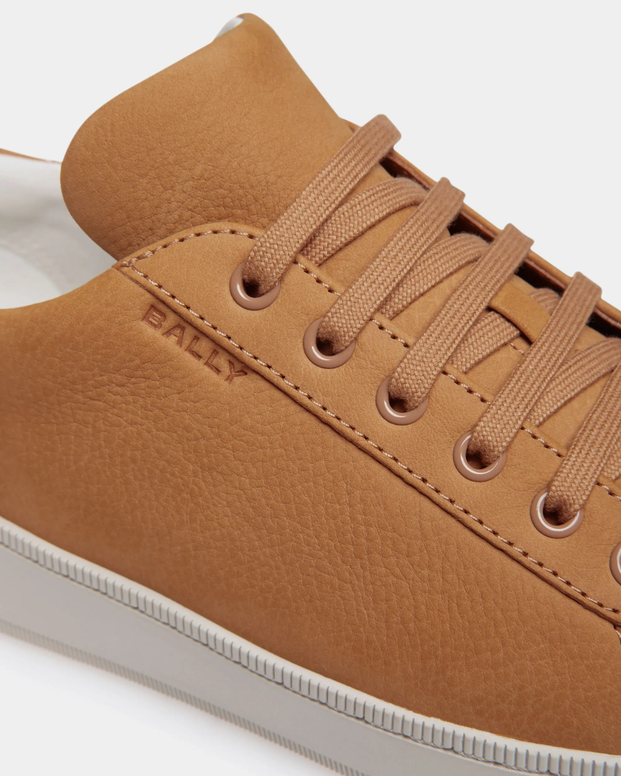 Brown Nubuck Leather Raise Sneaker - Men's Footwear