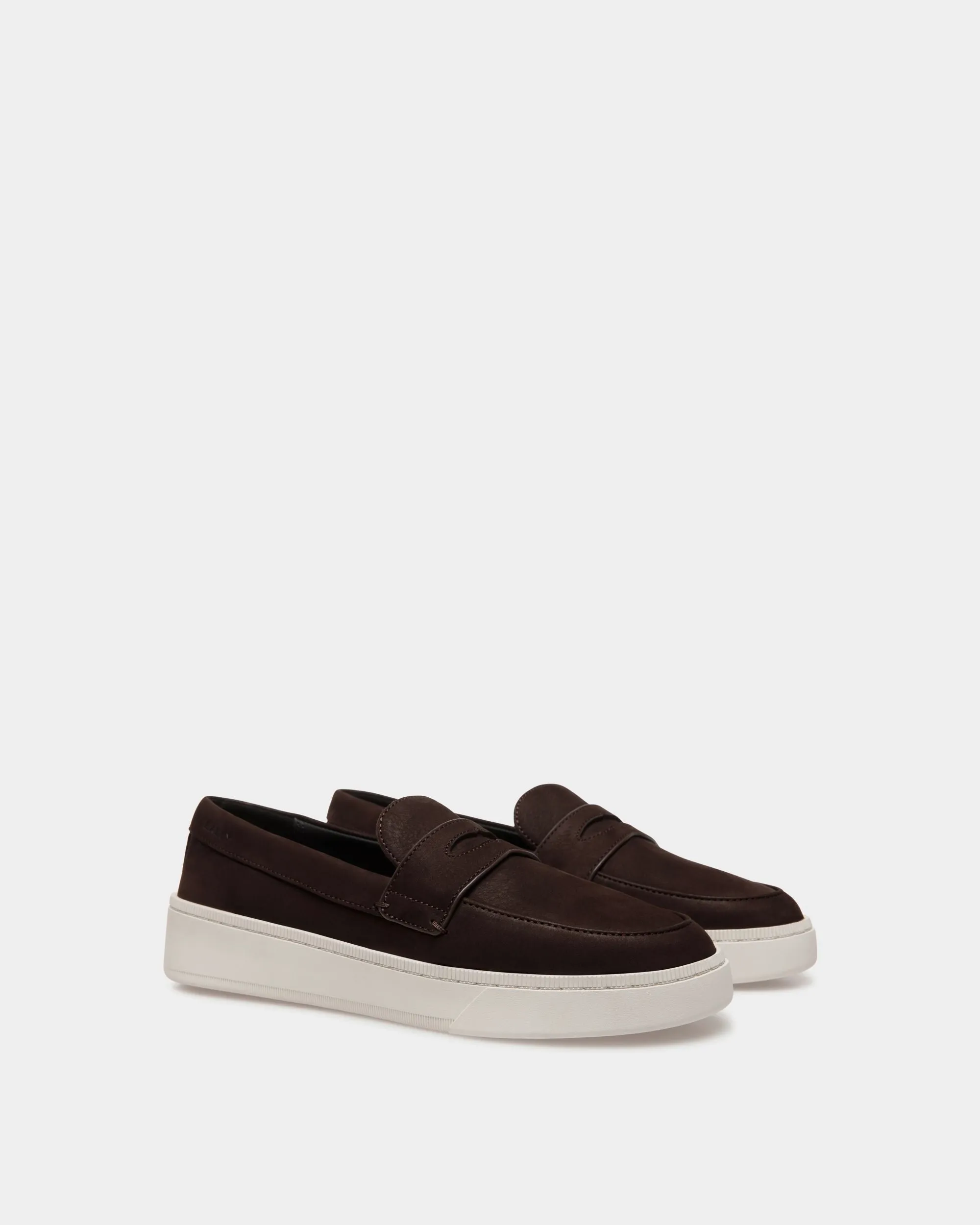 Ebano Nubuck Leather Raise Sneaker - Men's Shoe Style