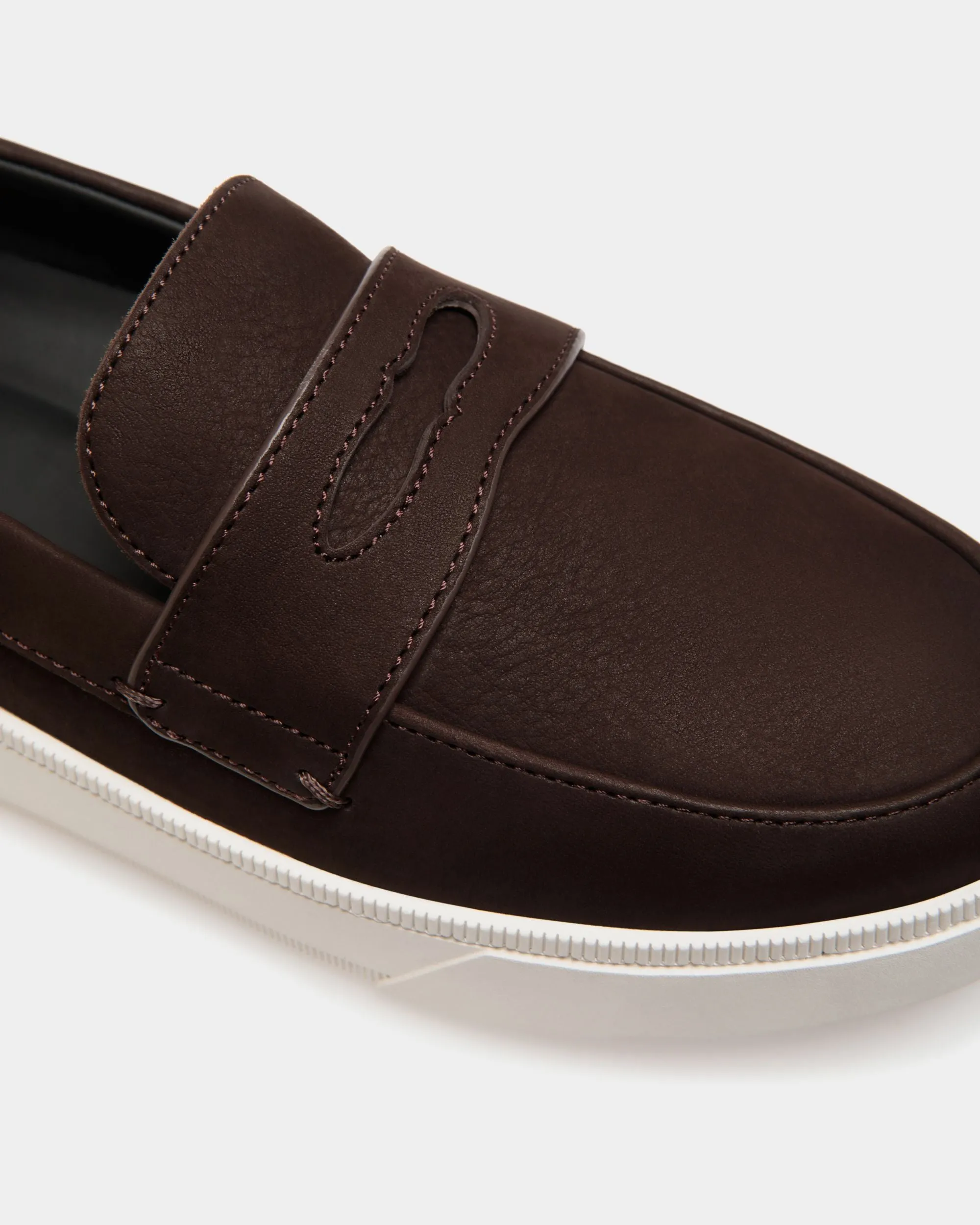 Ebano Nubuck Leather Raise Sneaker - Men's Shoe Style