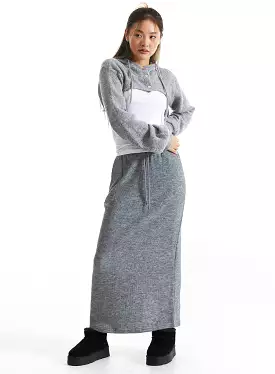 Ribbed Maxi Skirt CO313