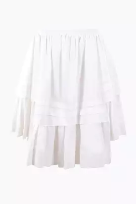 Rosemary cotton mini skirt flounced.