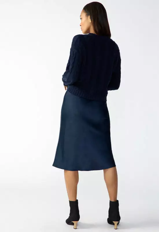 Sanctuary Navy Reflection Everyday Midi Skirt