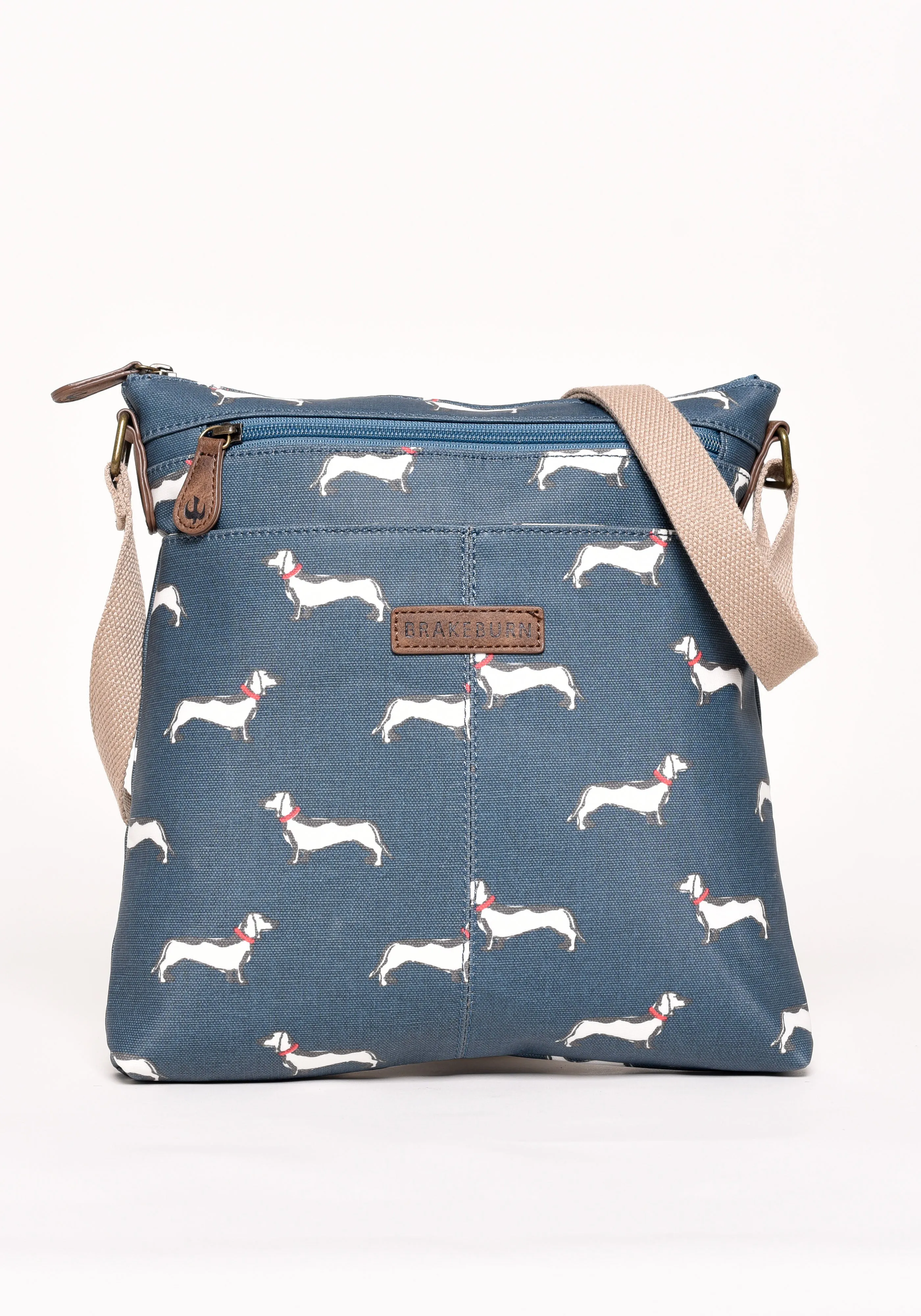 Long Body Bag with Sausage Dog Pattern