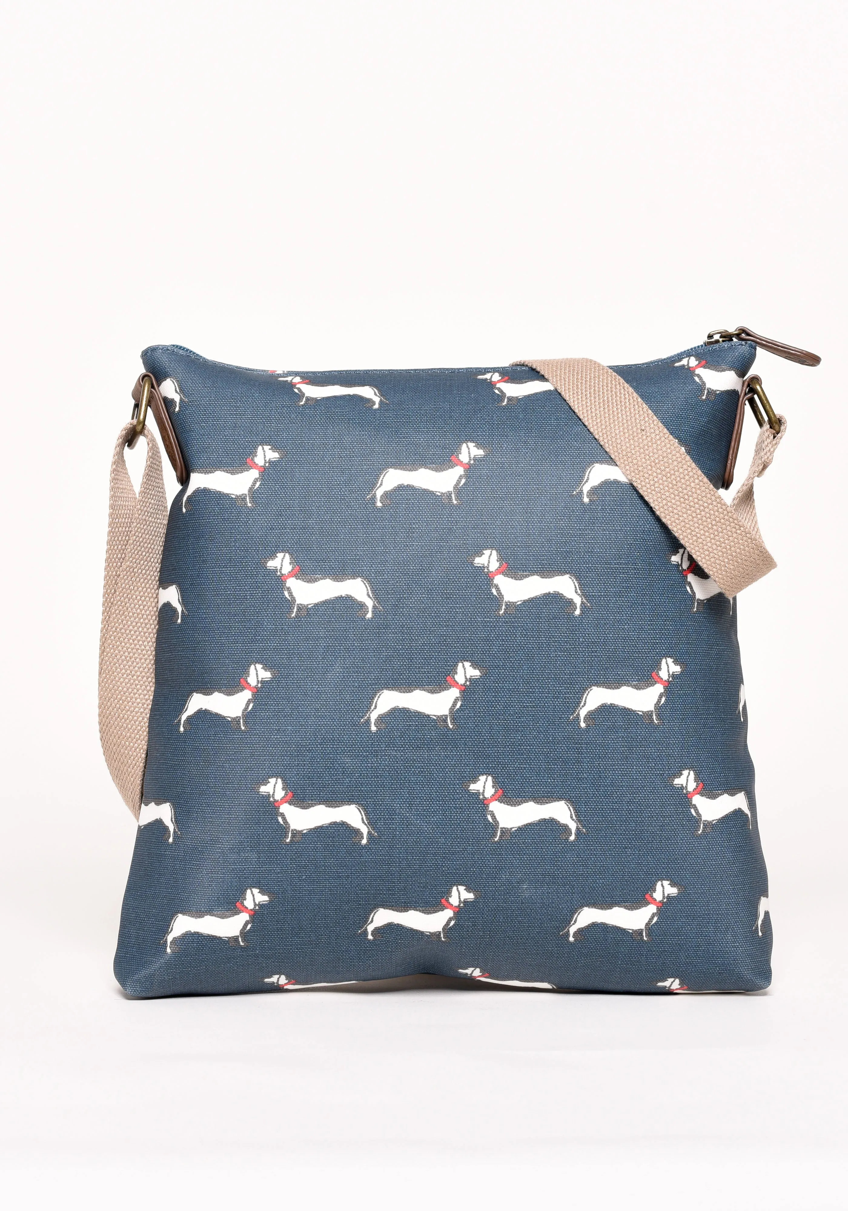 Long Body Bag with Sausage Dog Pattern