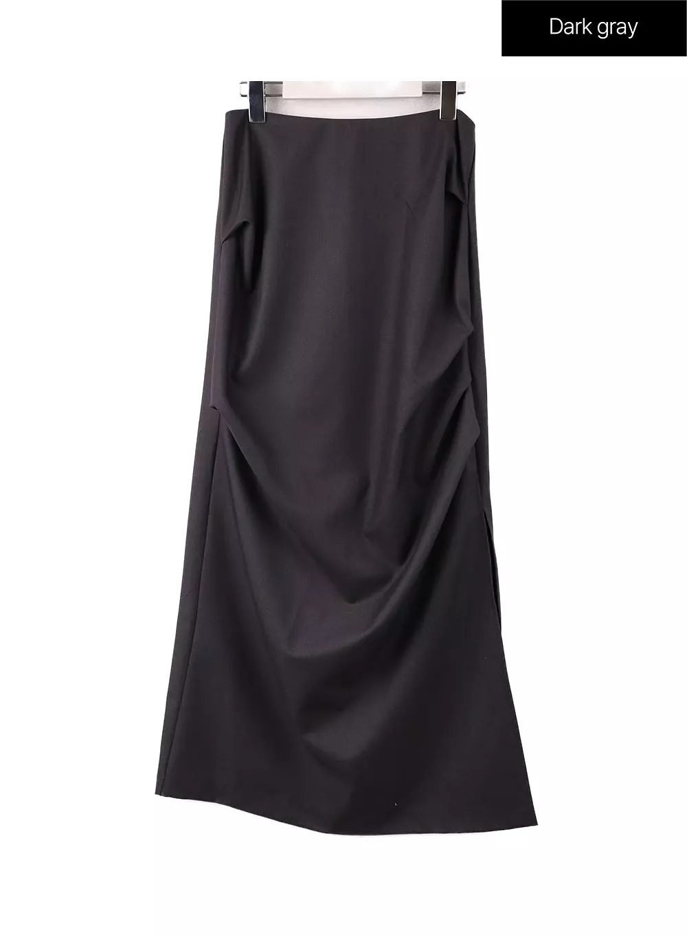 Semi-Ruched Maxi Skirt with Split - CF407