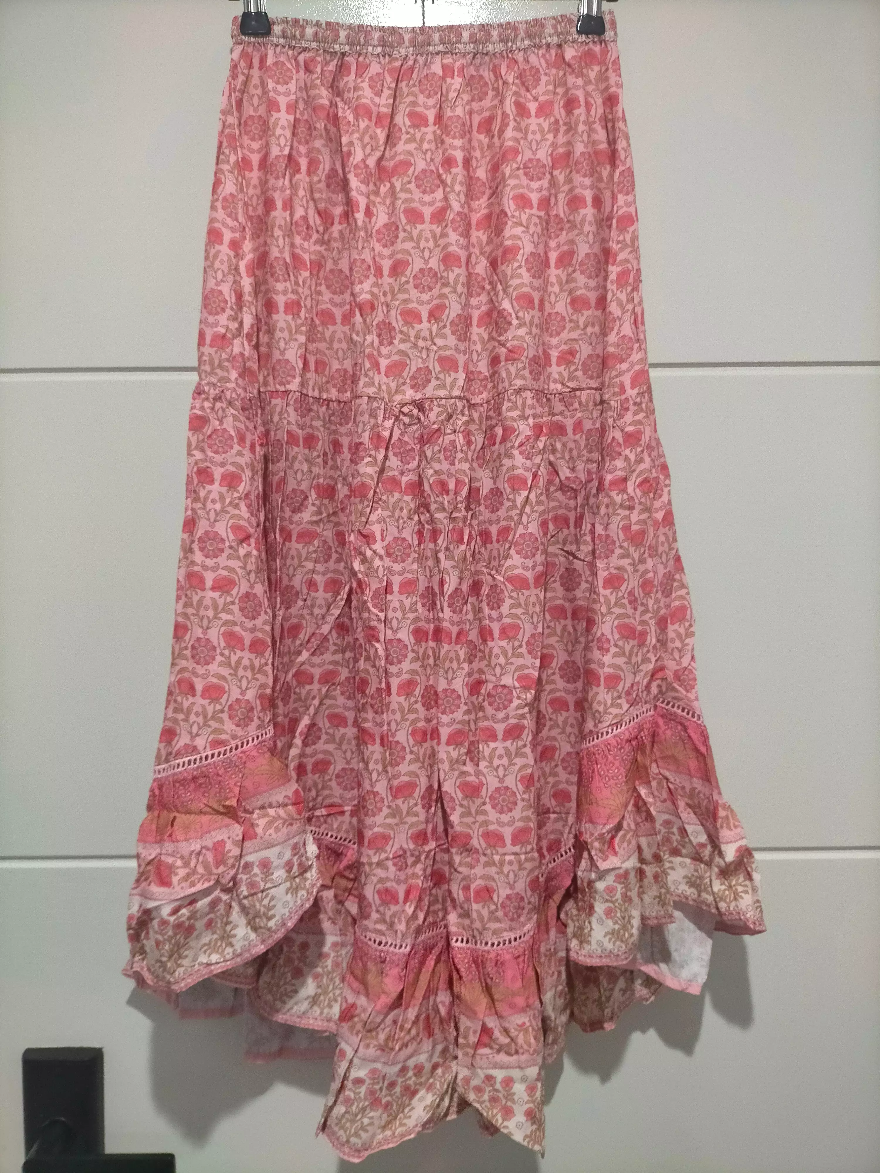 Shayla Maxi Skirt - Rose Blossom Pattern