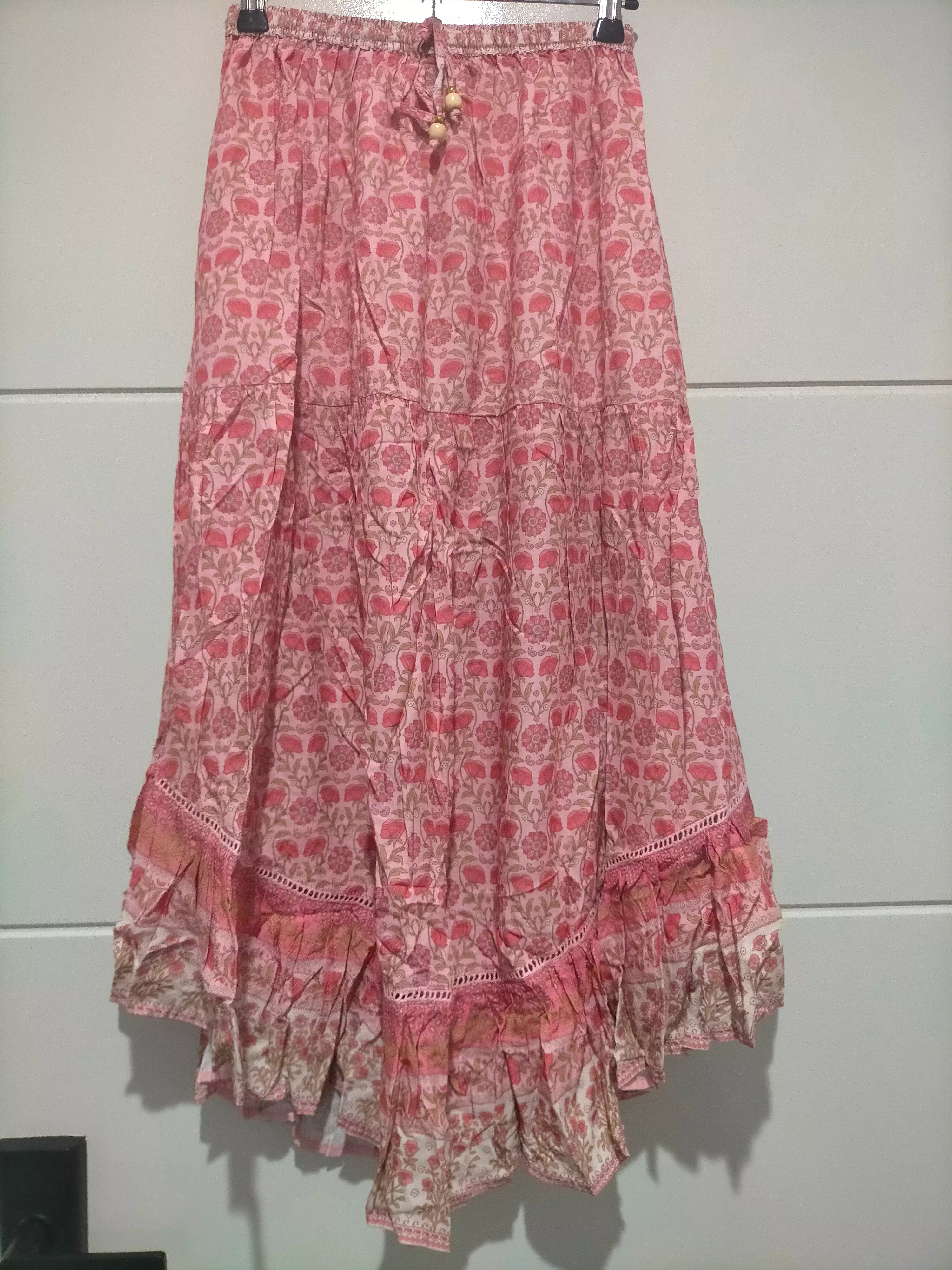 Shayla Maxi Skirt - Rose Blossom Pattern