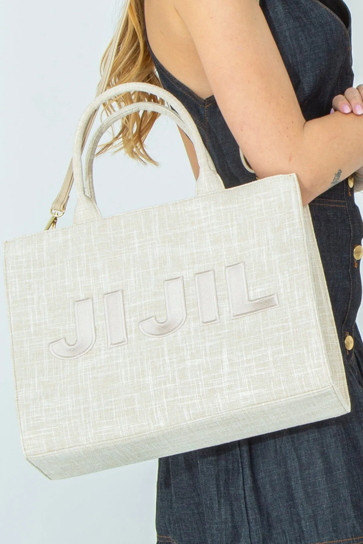 shopper bag with front logo