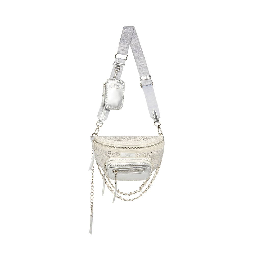 silver crossbody bag