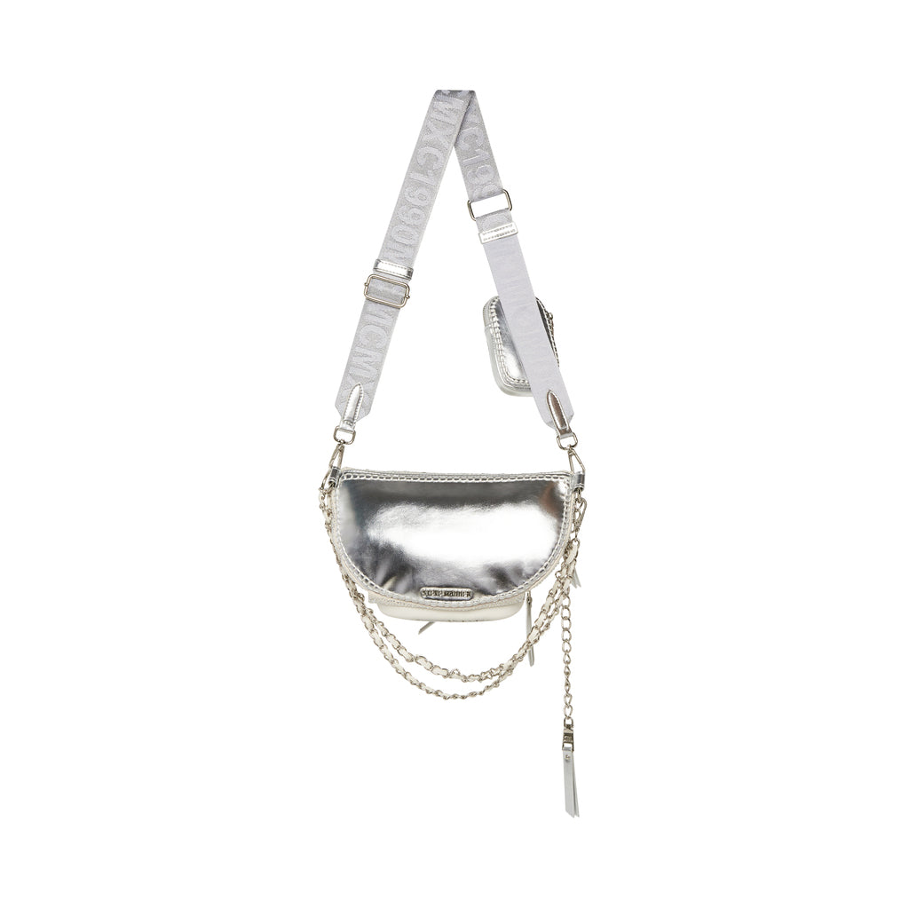 silver crossbody bag