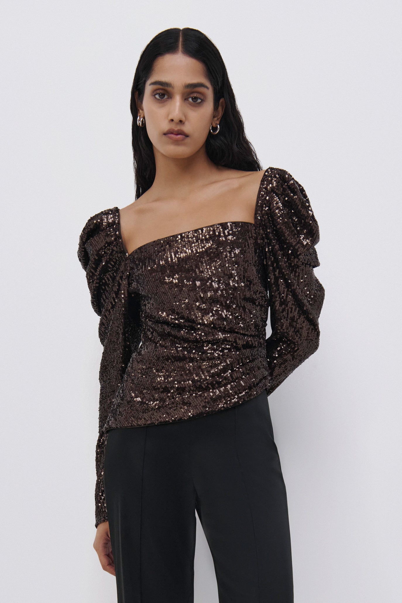 Simkhai Allura Sequin Top Sablet