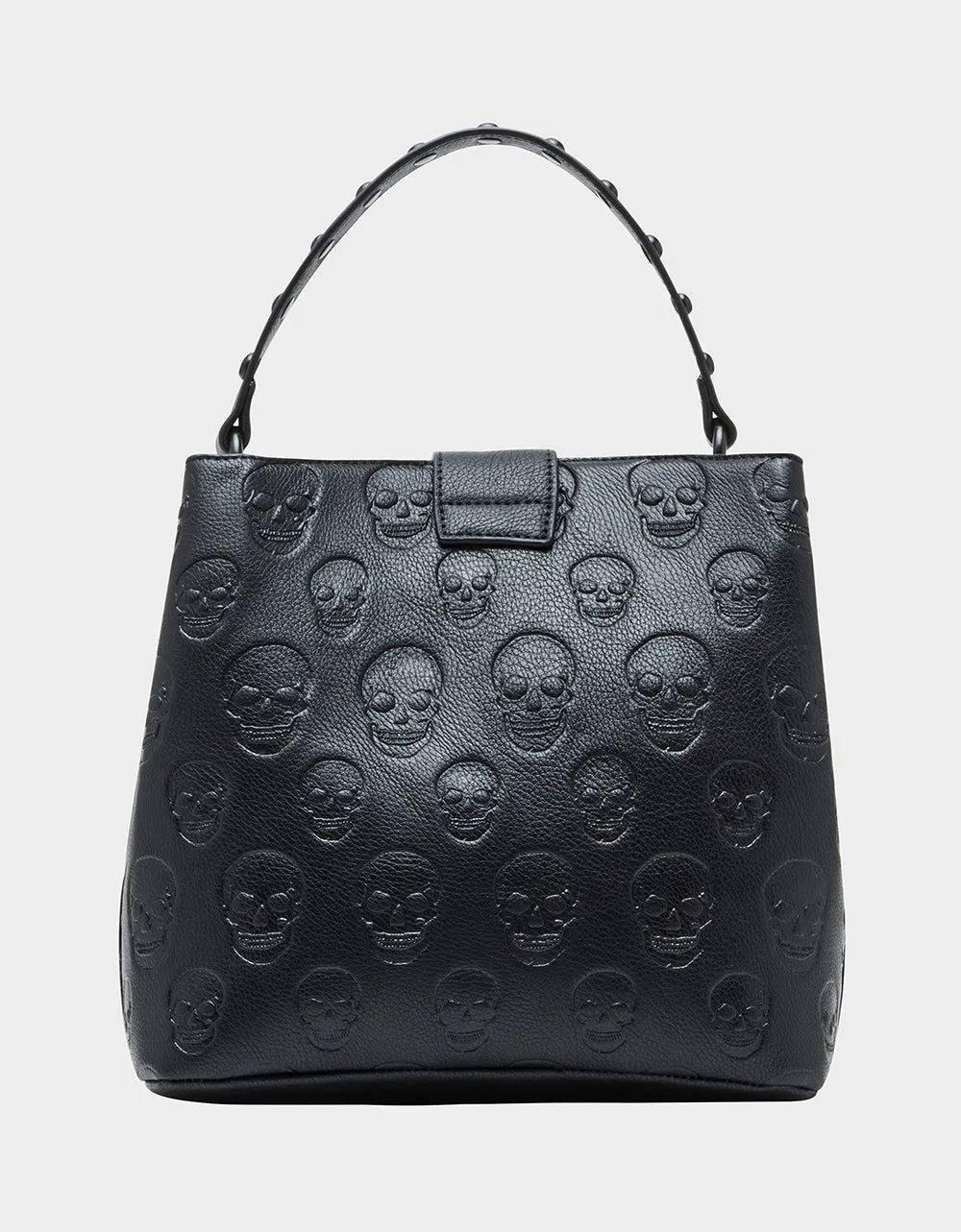 SKULL BOSS BUCKET BAG BLACK