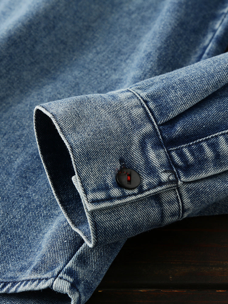 Solid and durable Denim Shirts made from vintage washed cotton