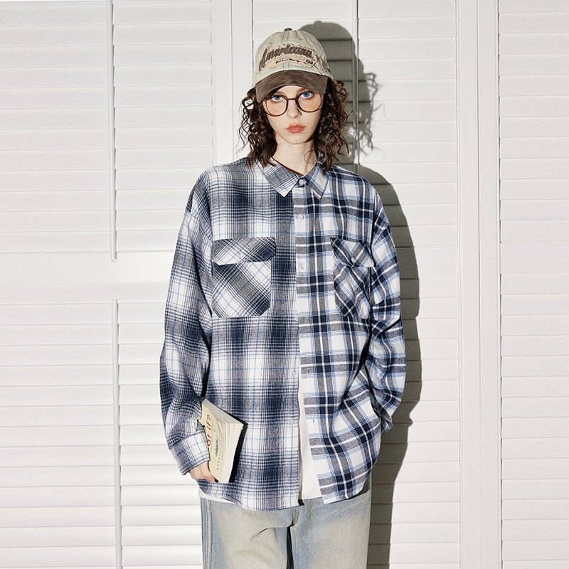 Spring 2024 Oversized Plaid Shirts for Women