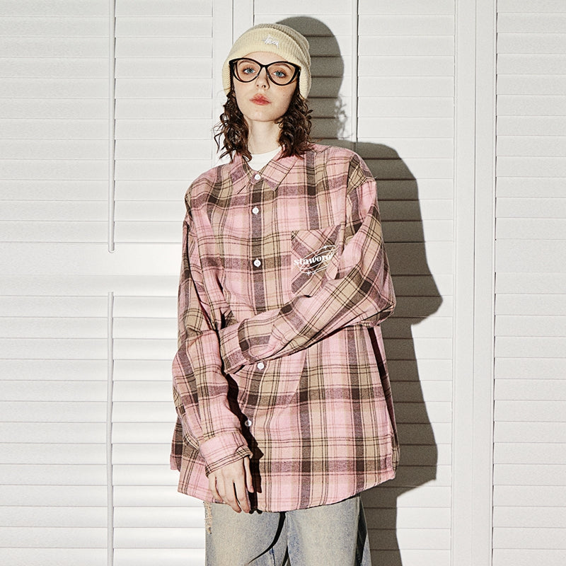 Spring 2024 Oversized Plaid Shirts for Women